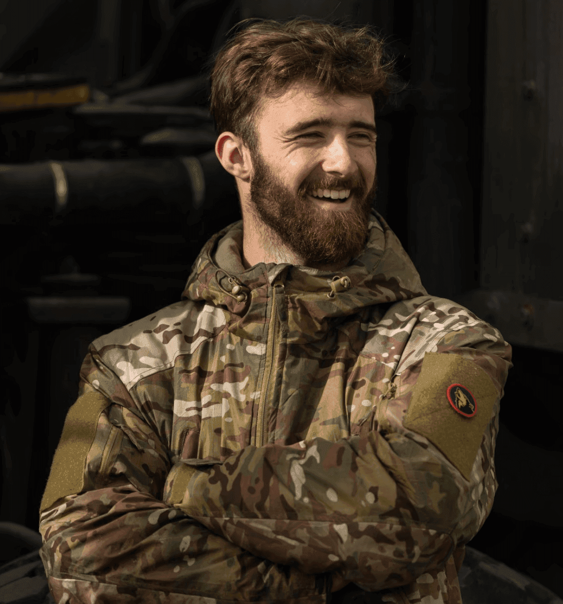 British Army cover portrait in military uniform